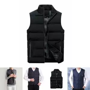 남녀공용 하이넥 패딩 조끼 빅사이즈/방한용/보온용/여성용/남성용/학생/직장인/이너/자켓/간절기