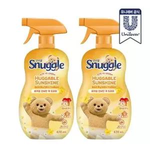 [스너글] 허거블 선샤인 퀵 드라이 섬유탈취제 470ml x 2개