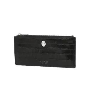 [롯데백화점]질스튜어트 [선물포장+쇼핑백]AVENUE 블랙 크로커 엠보 가죽 슬림 장지갑 JAWA5F804BK