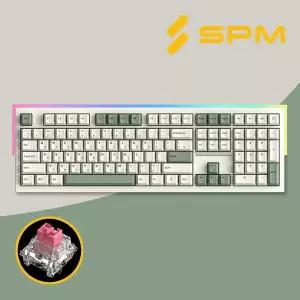 SPM 몽돌 키보드 PL108W 아라 풀배열 베이지 저소음 새벽축 리니어