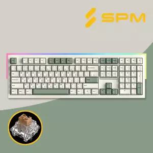 SPM 몽돌 키보드 PL108W 아라 풀배열 베이지 저소음 새벽축 택타일