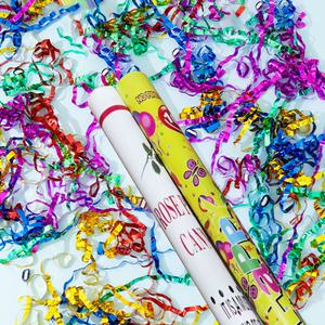 특대형 공기압 은박 릴테이프 폭죽 98cm 파티 생일 축하 행사 축포 에어팝