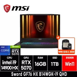 MSI Sword GF76 HX B14WGK-i9 QHD (RAM 16GB/SSD 1TB/Win11)