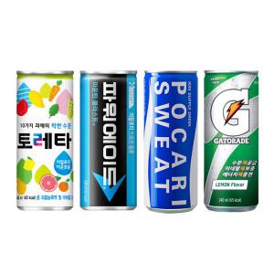 이온음료 4종 240ml 파워에이드 포카리 토레타 게토레이 각5개씩 20캔
