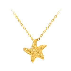 [아시아골드] 24K 순금 스파클 불가사리 목걸이 3.75g + 18k붕어장식 포함