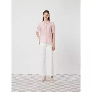 [CC콜렉트](강남점)[씨씨콜렉트]볼륨 하프 슬리브 러플 블라우스_C252MSC046