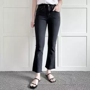 [하프클럽/셀러허브_여성트랜드패션]빅사이즈 506 블랙부츠컷밴드데님진 DLO