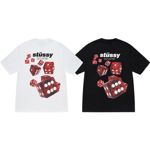 스투시 롤러스 티셔츠 화이트 블랙 스투시 반팔 남자 반팔티