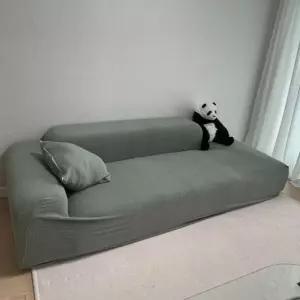 리폼 딥그린 3인용 격자모양 쇼파 커버 천갈이 쇼파 (WFGTEU0)