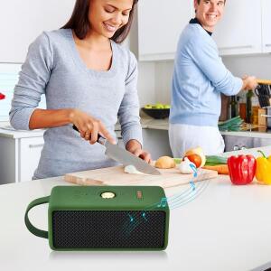 마샬 엠버튼 3 휴대용 스피커용 실리콘 낙하 방지 케이스 (손잡이 포함, 접이식 보호 커버, 방수)