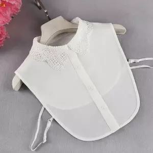 자수 넥케이프 펀칭 페이크 카라 셔츠 이너 넥케이프 이너카라 레이어드카라 넥카라