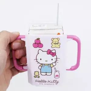 아기 접이식 우유 손잡이 컵 홀더 팩음료 헬로키티