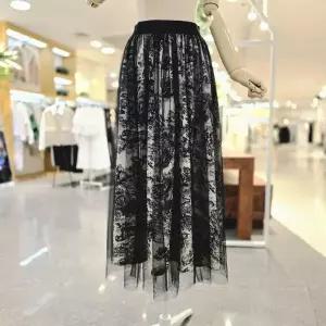 [멜로디가든]M25F8S101_쉐도우 샤 스커트