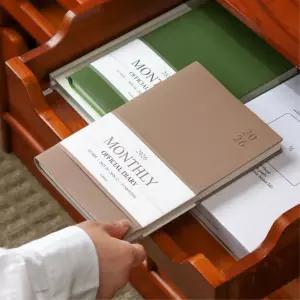 2026년 먼슬리다이어리 회의실 스케줄러 심플한 B5 북백