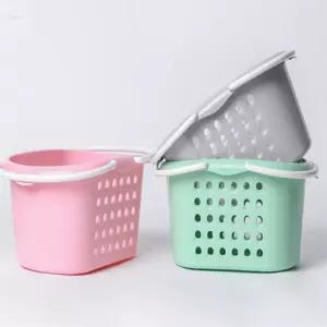 핫딜 목욕탕가방 물빠짐목욕바구니 웨이브 항균 목욕바구니