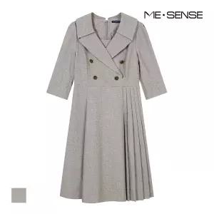 [미센스] 더블버튼 카라 원피스_MB38OPM182A