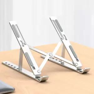 노트북 철제거치대 실버 접이식 12 15 17인치스탠드