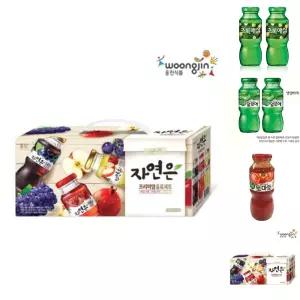 웅진 자연은프리미엄음료세트 180mL 24병/사무실간식/주스/병음료/음료선물세트/사무실음료/어린이음료