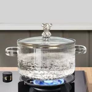 [NS홈쇼핑]쁘띠끄 내열 유리냄비 국 양수냄비 16cm[35433210]