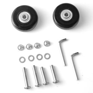 여행용 캐리어 교체용 바퀴 18mm 우레탄 고무 저소음 수화물 여행 가방 셀프 수리