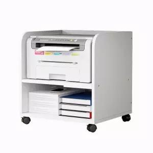 책상밑 프린터선반 테이블 선반 이동식 프린터 수납 거치대 2단