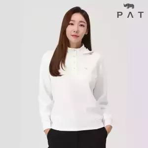 [PAT 여성] 우븐배색 후드 티셔츠_QJ86031