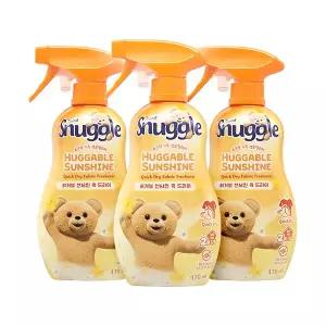 스너글 섬유탈취제 허거블 선샤인 퀵 드라이 470ml 3개팩