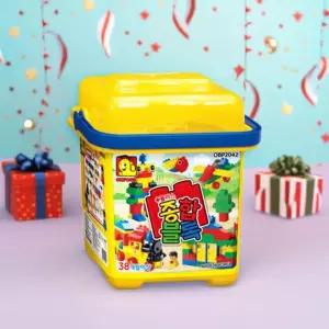 옥스포드 플러스 종합블록 창의력 기차 비행기 소근육발달 장난감 (79p) OBP-2042