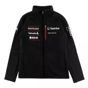 데상트 스위스 스키 기모 스트레치 트레이닝 자켓 SP423SFTO1BLK