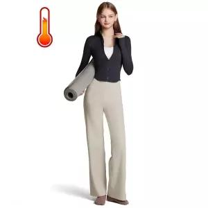 테슬라 요가 기모 와이드 팬츠 레깅스 긴바지