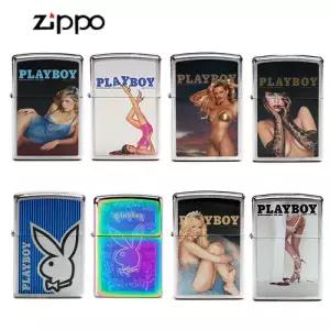 ZIPPO 플레이보이 지포라이터 PLAYBOY 오일133ml+부싯돌+심지 3종세트 포함