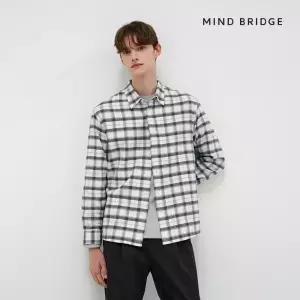 (택가 69,900원)마인드브릿지 [올데이]체크세미오버셔츠 MWWS7151