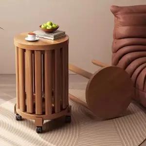 스툴의자 4in1 폴딩 이동식 바퀴 낮은 계단 원목스툴