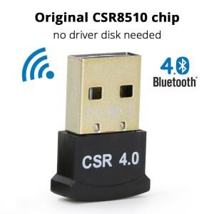 CSR8510 칩 USB 블루투스 수신기 어댑터 BT 4.0 드라이버 디스크 불필요 무선 오디오 동글