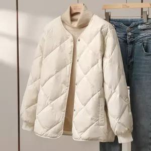 여성 겨울 경량패딩 점퍼 자켓 방한 보온 누빔 퀼팅 외투 출퇴근 오피스룩 여행용 개별포장