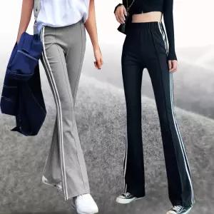 힙제이 앞핀턱 2선 기모 부츠컷 빅사이즈까지 블랙 겨울 여성바지 4XL