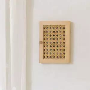 라탄 스위치가리개 직사각 보일러 벽콘센트 커버 덮개