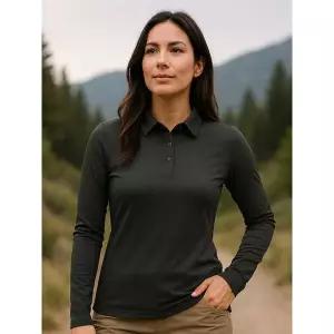 [하프클럽/마운티아]여성 기모 윈터카라티셔츠4 다크카키그레이_1MQTSW2504