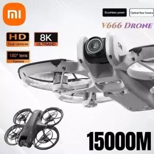V666 드론 전문가용 8K HD 카메라 WIFI 5G 브러시리스 모터 지능형 장애물 회피 쿼드콥터 장난감 RC 20000M