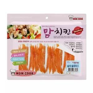 맘쿡 강아지 육포 간식 대용량, 맘치킨 습식 슬라이스, 300g, 1개