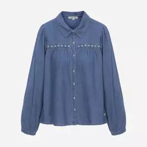 [롯데백화점]써스데이 아일랜드 자수 데님 블라우스 T256MBL167W