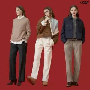 르까프 25FW 초특가! 포그니티 코듀로이 기모 본딩 팬츠 3종, 여성