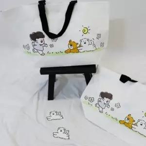 리유저블백 타포린백 장바구니 마트 가방 미니쇼핑백 접이식장바구니 귀여운쇼핑백