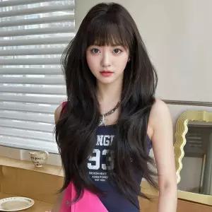 키라비 가발 여성 통가발 긴머리 웨이브 70cm KPE0507