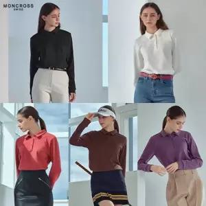 [단독방송] 몽크로스 25FW 기능성 양면 기모 카라티 5종, 여성