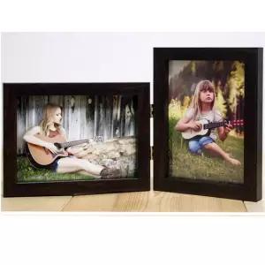 양면접이액자 가로 세로 혼합형 사진액자  A31)박스월넛