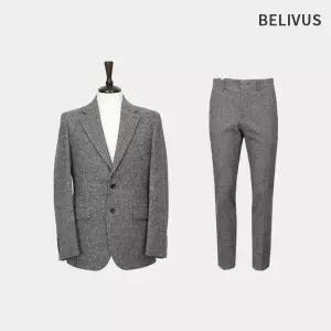 빌리버스 남자 겨울 싱글 자켓 정장 투피스 세트 BVOT170
