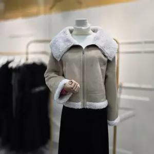 [에고이스트]빅 카라 페이크 무스탕 자켓 ER4OMZ51CA