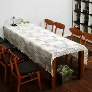 고품질 프렌치 식탁보 레이스 테이블보 로즈가든 (WFBA09D)