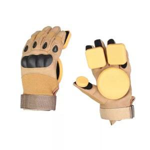 스케이트보드 장갑 손 보호 손바닥 슬라이드 불꽃 글러브 다운힐